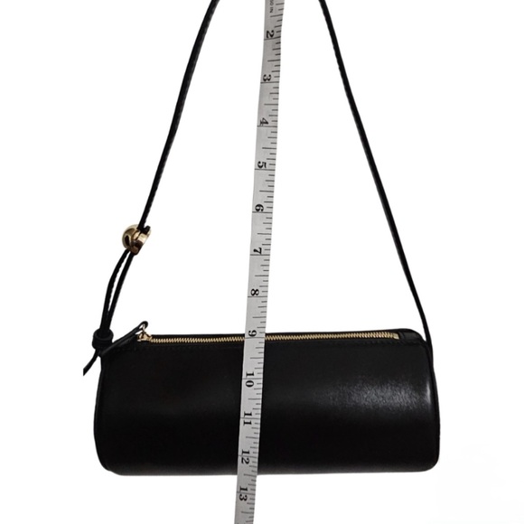 J. Crew Bordeaux Mini Barrel Bag in Black Leather. New! JCrew purse cylinder - Picture 8 of 8